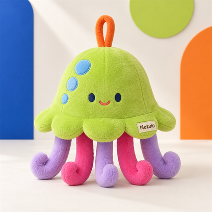 Nezulo Jolly Jellyfish Hanging Plush detail and room view