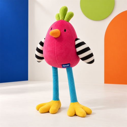 Nezulo Pippa Long-Leg Bird Plush main plush character view
